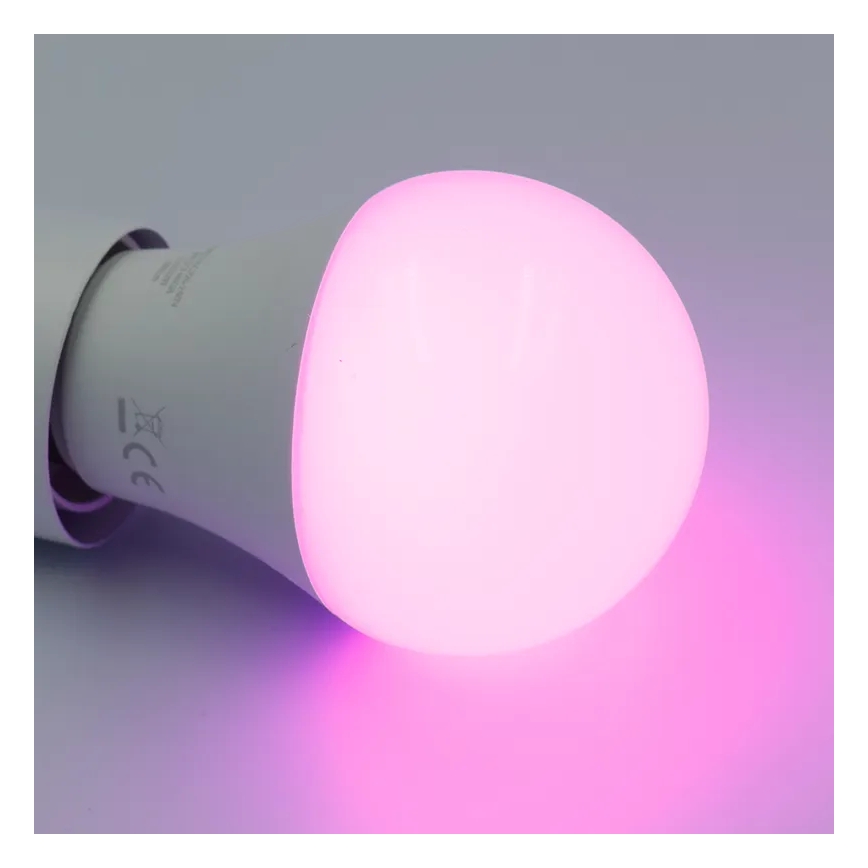LED-pære med RGBW-farver dæmpbar A60 E27/9W/230V 2700-6500K Wi-Fi Tuya