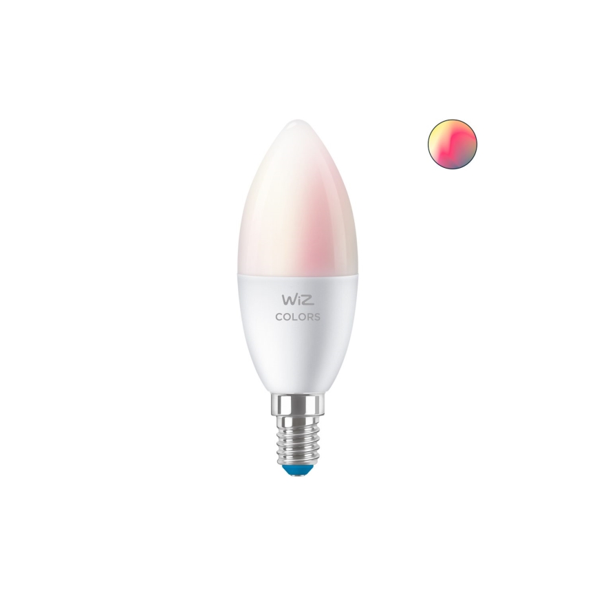 LED-pære med RGBW-farver dæmpbar C37 E14/4,9W/230V 2200-6500K CRI 90 Wi-Fi -WiZ