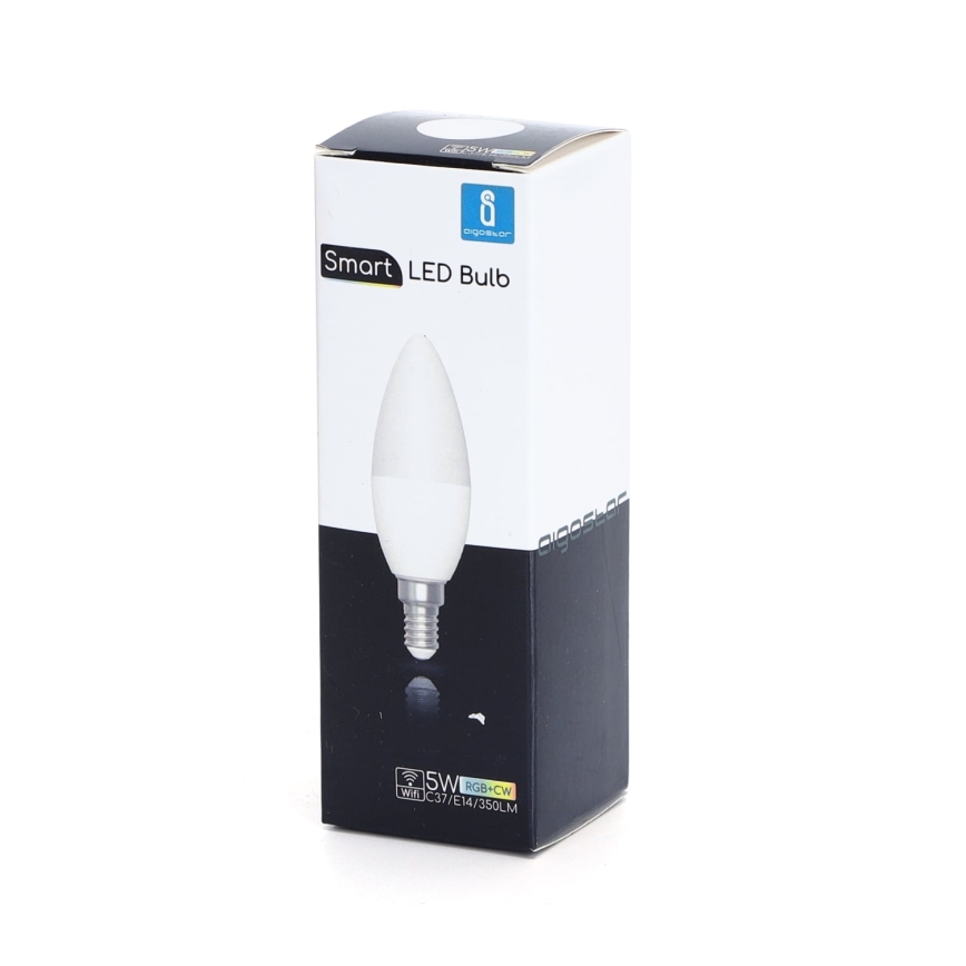 LED-pære med RGBW-farver dæmpbar C37 E14/5W/230V 3000-6500K Wi-Fi - Aigostar