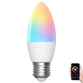 LED-pære med RGBW-farver dæmpbar C37 E27/6,5W/230V 2700-6500K Wi-Fi - Aigostar