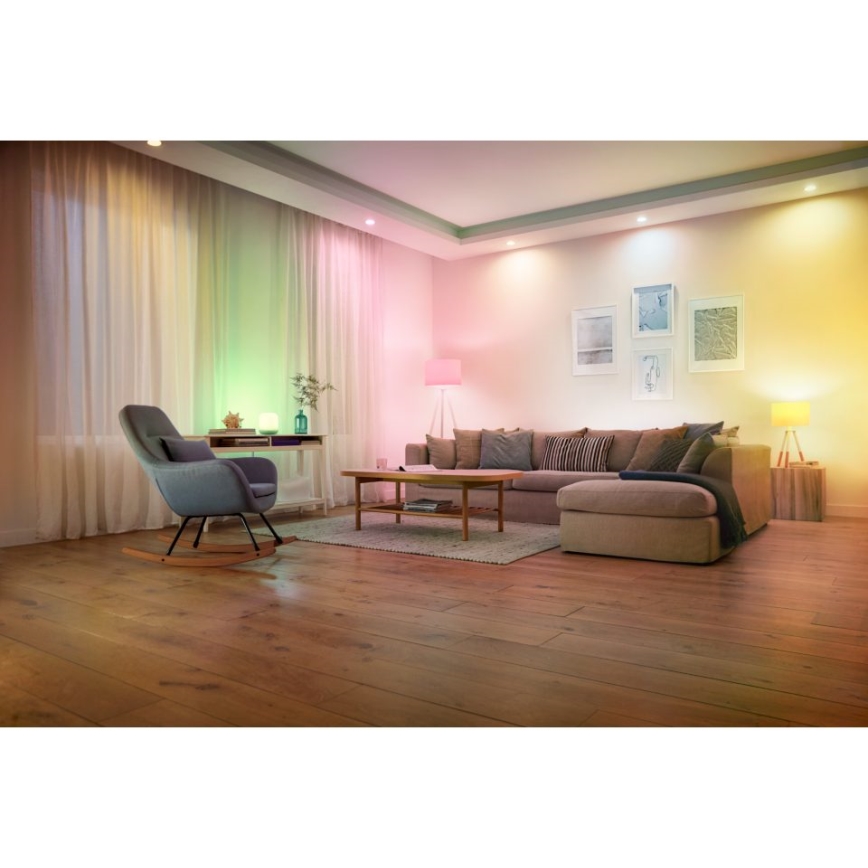 LED-pære med RGBW-farver dæmpbar E27/8,5W/230V 3000-6500K Wi-Fi - Reality