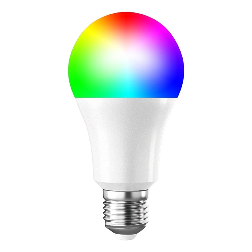 LED-pære med RGBW-farver dæmpbar E27/9W/230V 3000-6500K Wi-Fi