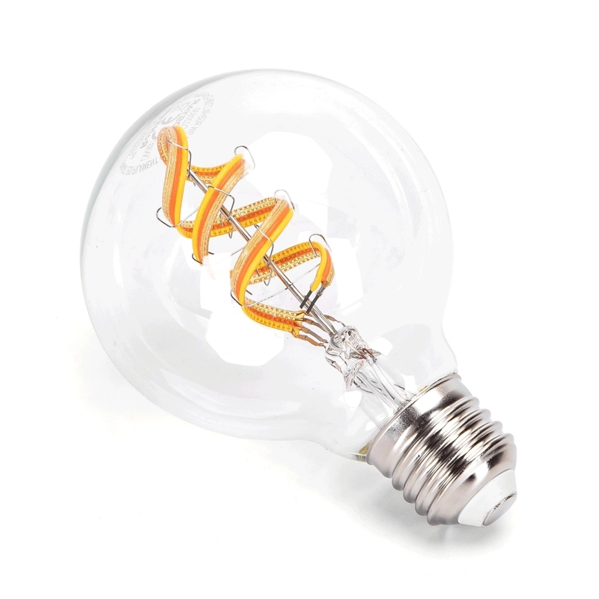 LED-pære med RGBW-farver dæmpbar FILAMENT G80 E27/4,9W/230V 2700K Wi-Fi - Aigostar