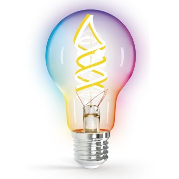 LED-pære med RGBW-farver dæmpbar FILAMENT MESH Smart A60 E27/4,9W/230V 2700K - Aigostar