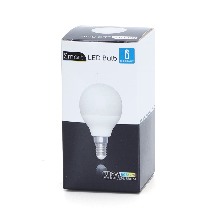 LED-pære med RGBW-farver dæmpbar G45 E14/5W/230V 3000-6500K Wi-Fi - Aigostar