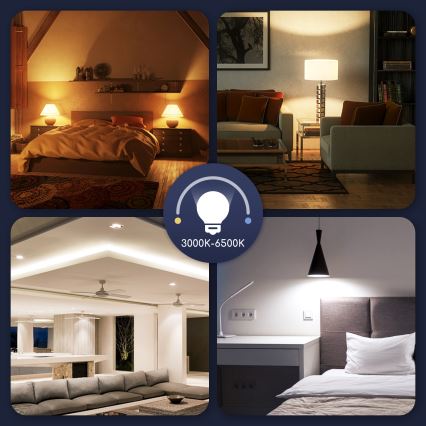 LED-pære med RGBW-farver dæmpbar G45 E14/7W/230V 3000-6500K Wi-Fi - Aigostar