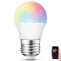 LED-pære med RGBW-farver dæmpbar G45 E27/4W/230V 2700-6500K Wi-Fi - Aigostar