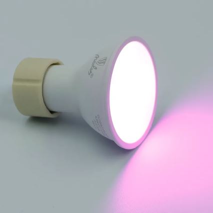 LED-pære med RGBW-farver dæmpbar GU10/4,5W/230V 2700-6500K Wi-Fi Tuya