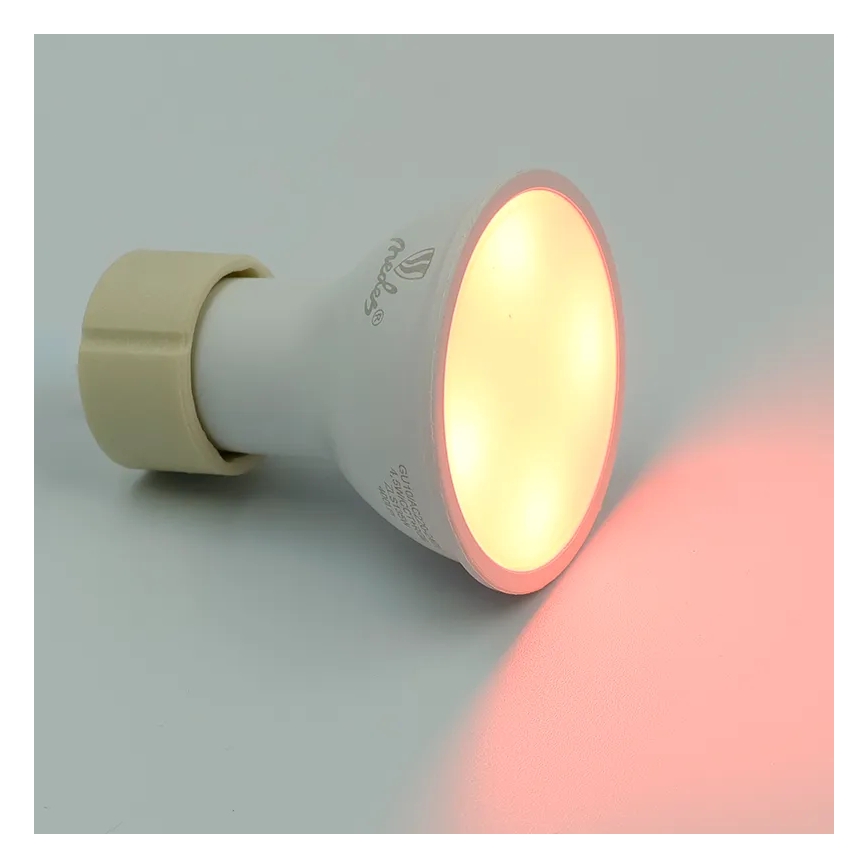 LED-pære med RGBW-farver dæmpbar GU10/4,5W/230V 2700-6500K Wi-Fi Tuya