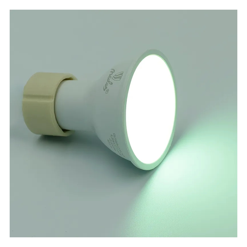 LED-pære med RGBW-farver dæmpbar GU10/4,5W/230V 2700-6500K Wi-Fi Tuya