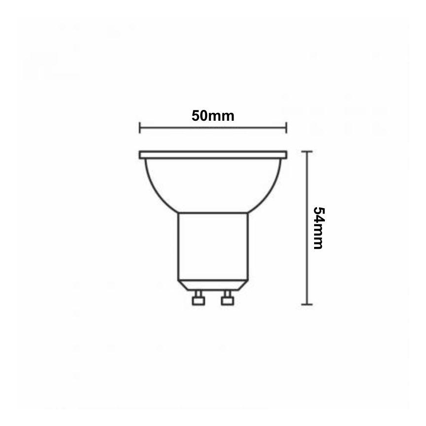 LED-pære med RGBW-farver dæmpbar GU10/4,5W/230V 2700-6500K Wi-Fi Tuya