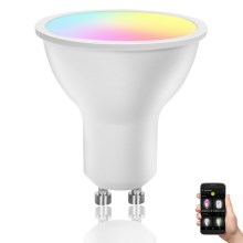 LED-pære med RGBW-farver dæmpbar GU10/4,9W/230V 2700-6500K Wi-Fi - Aigostar