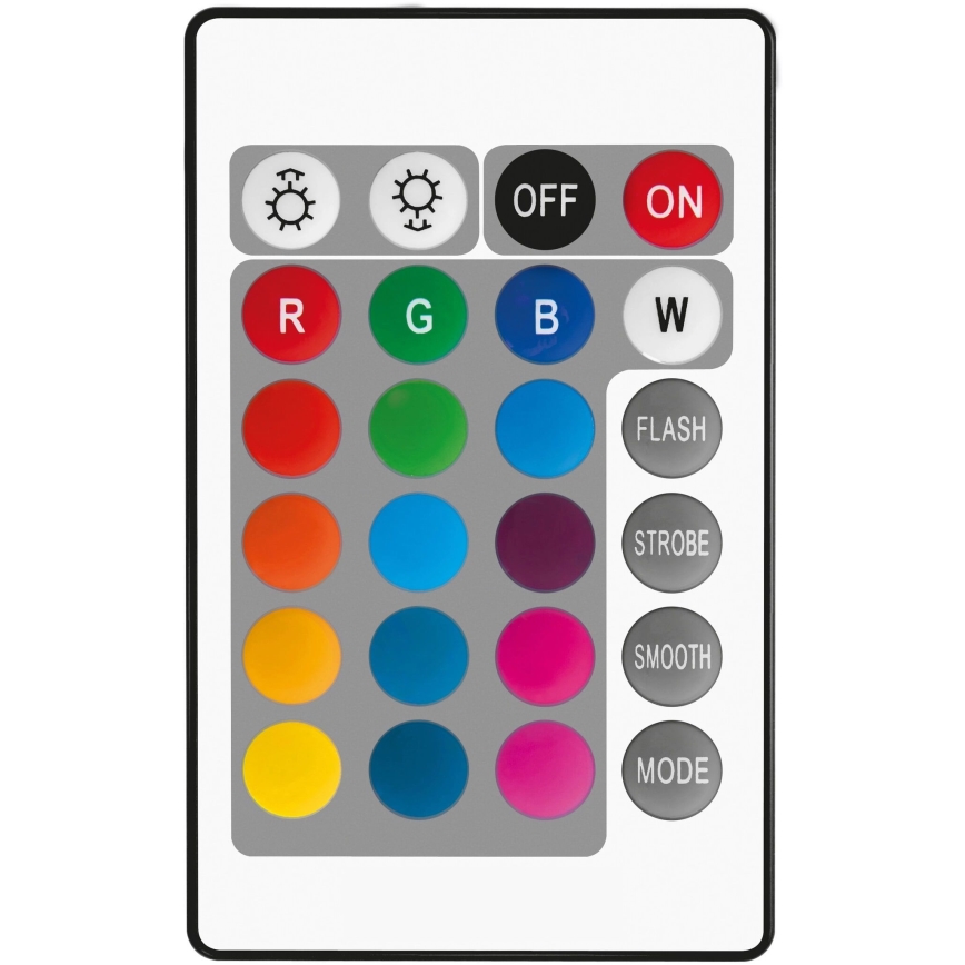 LED-pære med RGBW-farver dæmpbar E14/4,9W/230V 2700K + fjernbetjening - Globo