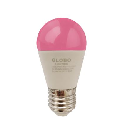 LED-pære med RGBW-farver dæmpbar E27/6W/230V 3000K + fjernbetjening - Globo