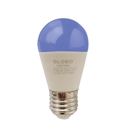 LED-pære med RGBW-farver dæmpbar E27/6W/230V 3000K + fjernbetjening - Globo