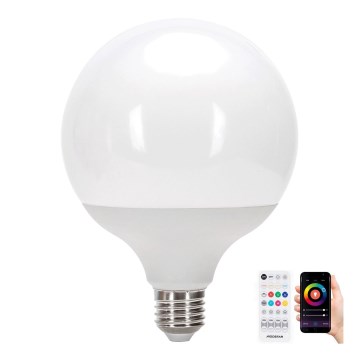 LED-pære med RGBW-farver dæmpbar MESH G120 E27/18W/230V 6500K + fjernbetjening - Aigostar