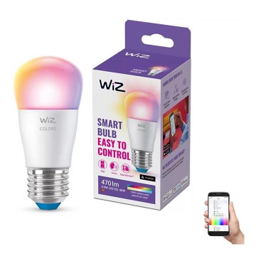 LED-pære med RGBW-farver dæmpbar P45 E27/4,9W/230V 2200-6500K CRI 90 Wi-Fi - WiZ