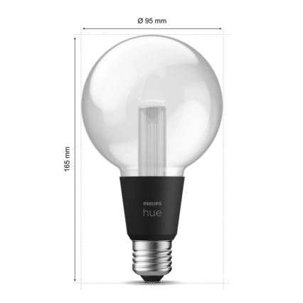 LED-pære med RGBW-farver dæmpbar Philips Hue White And Color Ambiance E27/6,8W/230V 2000-6500K
