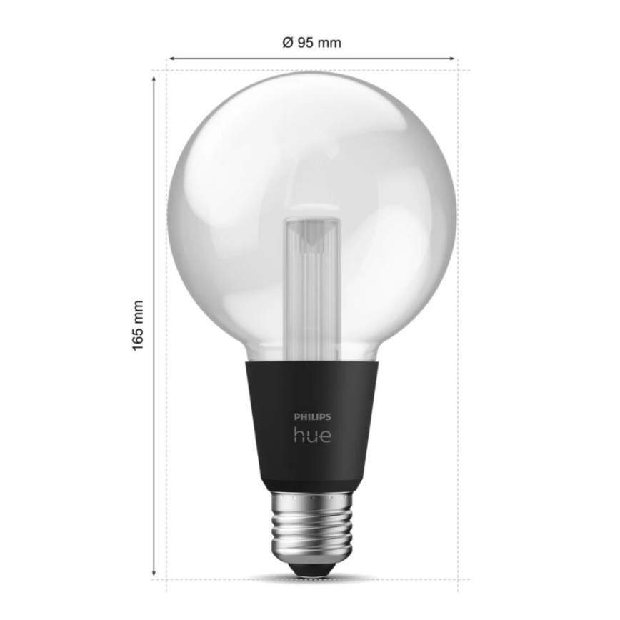 LED-pære med RGBW-farver dæmpbar Philips Hue White And Color Ambiance E27/6,8W/230V 2000-6500K