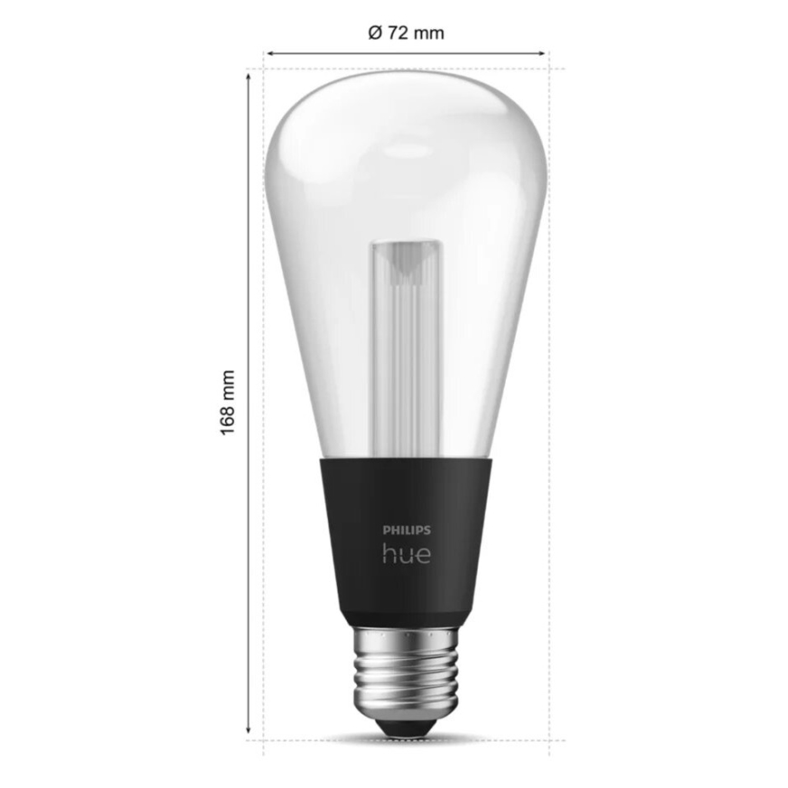 LED-pære med RGBW-farver dæmpbar Philips Hue White And Color Ambiance E27/6,8W/230V 2000-6500K
