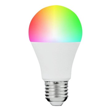 LED-pære med RGBW-farver dæmpbar SMART A60 E27/8,5W/230V 4000K + fjernbetjening