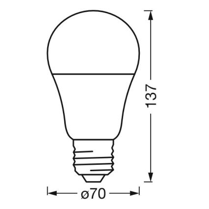 LED-pære med RGBW-farver dæmpbar SMART+ E27/14W/230V 2700-6500K Wi-Fi - Ledvance