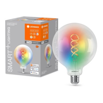 LED-pære med RGBW-farver dæmpbar SMART+ FILAMENT E27/4,8W/230V 2700-6500K Wi-Fi - Ledvance