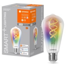 LED-pære med RGBW-farver dæmpbar SMART+ FILAMENT EDISON ST64 E27/4,8W/230V 2700-6500K Wi-Fi - Ledvance