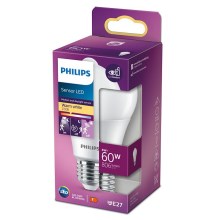 LED-pære med sensor Philips A60 E27/8W/230V 2700K