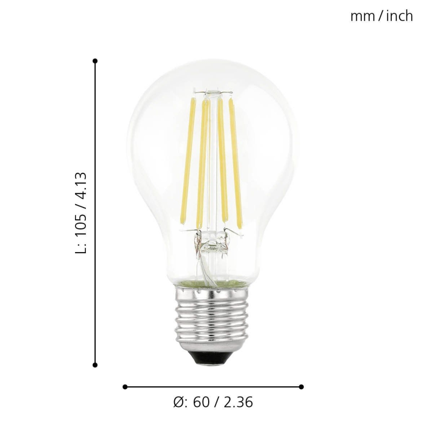 LED-pære med skumringssensor VINTAGE A60 E27/6W/230V 3000K - Eglo 11886