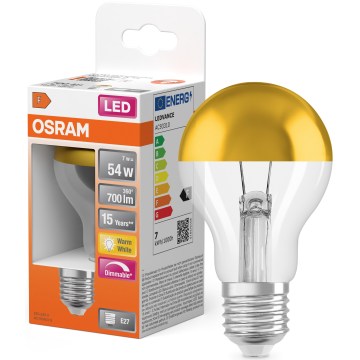 LED-pære med spejlbelagt top SUPERSTAR E27/7W/230V 2700K guldfarvet - Osram