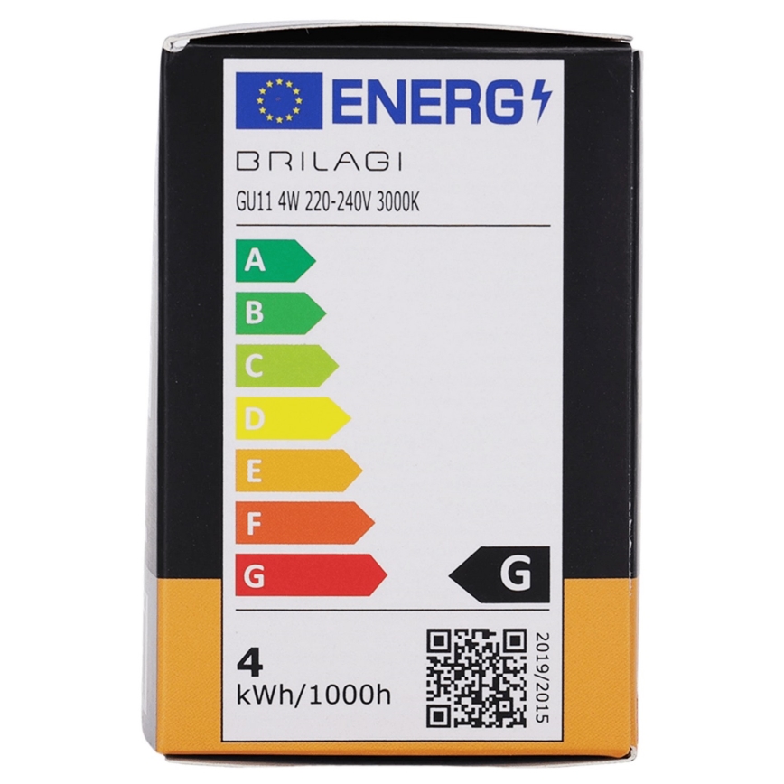 LED-pære MR11 GU10/4W/230V 3000K - BRILAGI