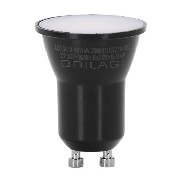 LED-pære MR11 GU10/4W/230V 3000K sort - BRILAGI