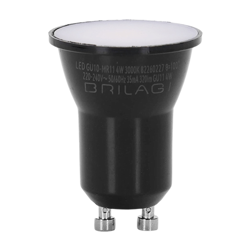 LED-pære MR11 GU10/4W/230V 3000K sort - BRILAGI