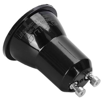 LED-pære MR11 GU10/4W/230V 3000K sort - BRILAGI