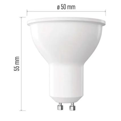 LED-pære MR16 GU10/3W/230V 4000K Energiklasse A