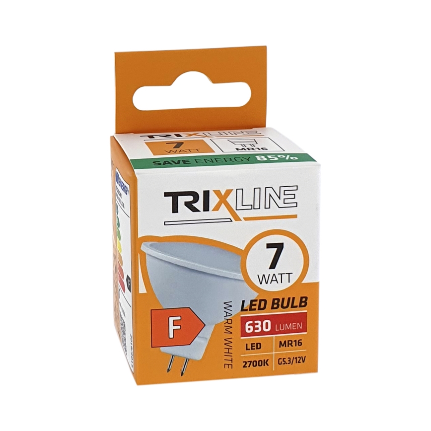 LED-pære MR16 GU5,3/7W/12V 2700K