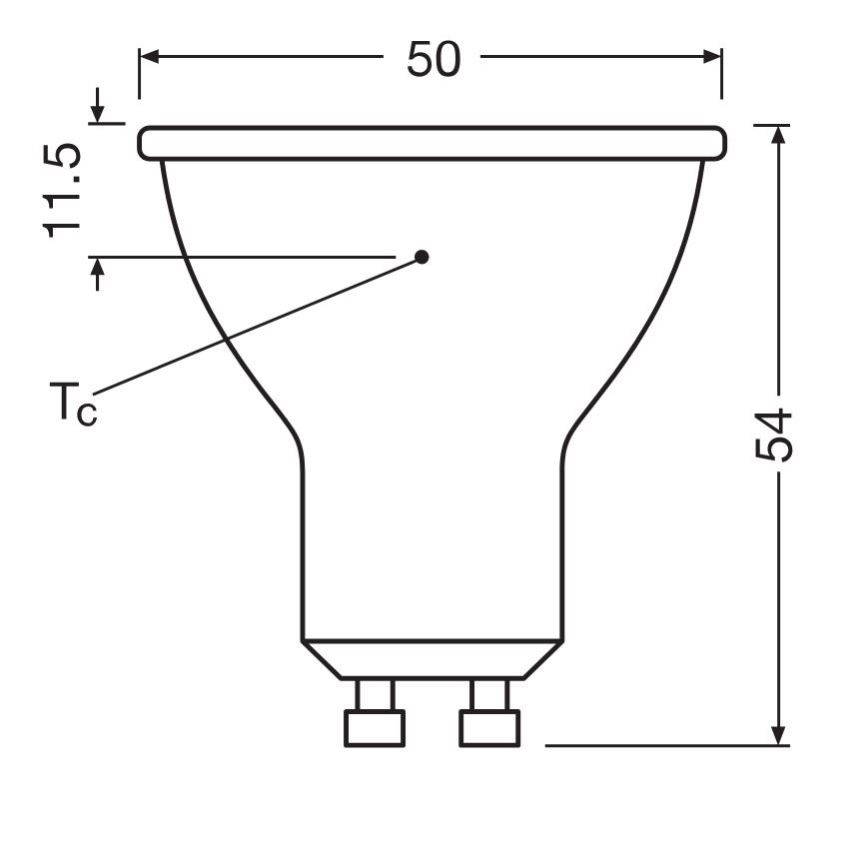 LED-pære PAR16 GU10/6,9W/230V 6500K - Osram
