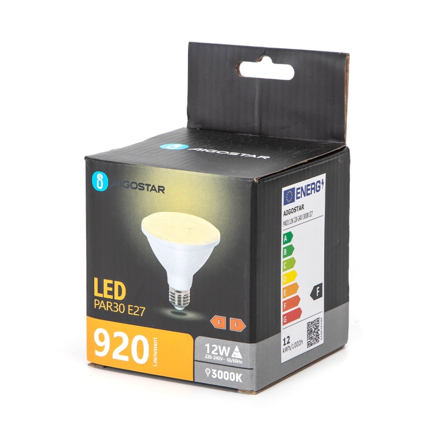 LED-pære PAR30 E27/12W/230V 3000K - Aigostar