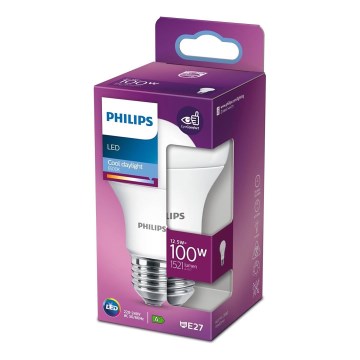 LED-pære Philips A60 E27/12,5W/230V 6500K