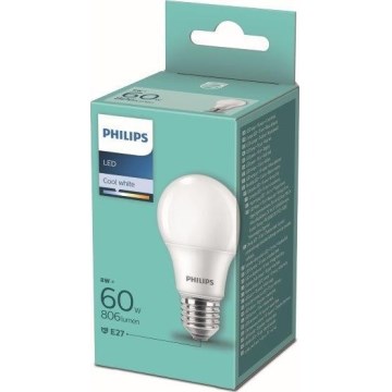 LED-pære Philips A60 E27/8W/230V 4000K
