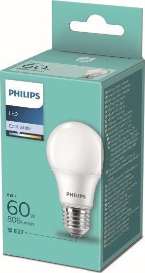 LED-pære Philips A60 E27/8W/230V 4000K