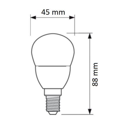 LED-pære Philips E14/4W/230V 2700K