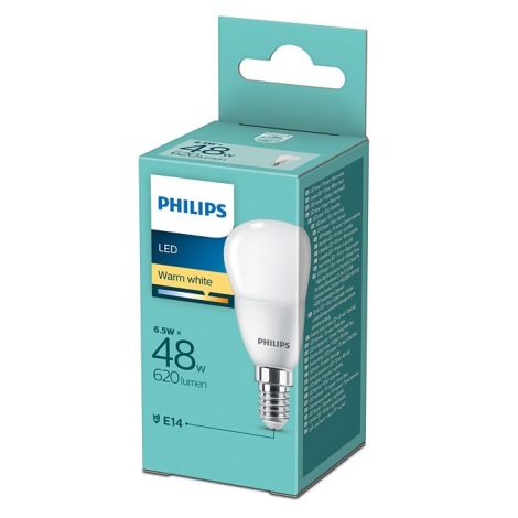 LED-pære Philips E14/6,5W/230V 2700K