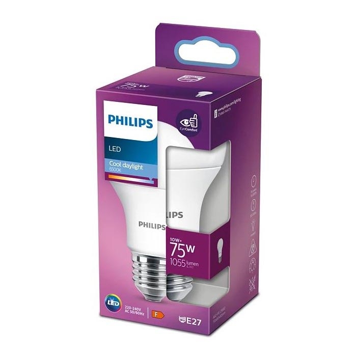 LED-pære Philips E27/10W/230V 6500K