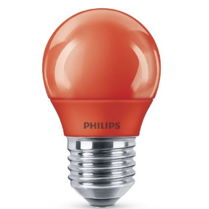 LED-pære Philips E27/3,1W/230V rød