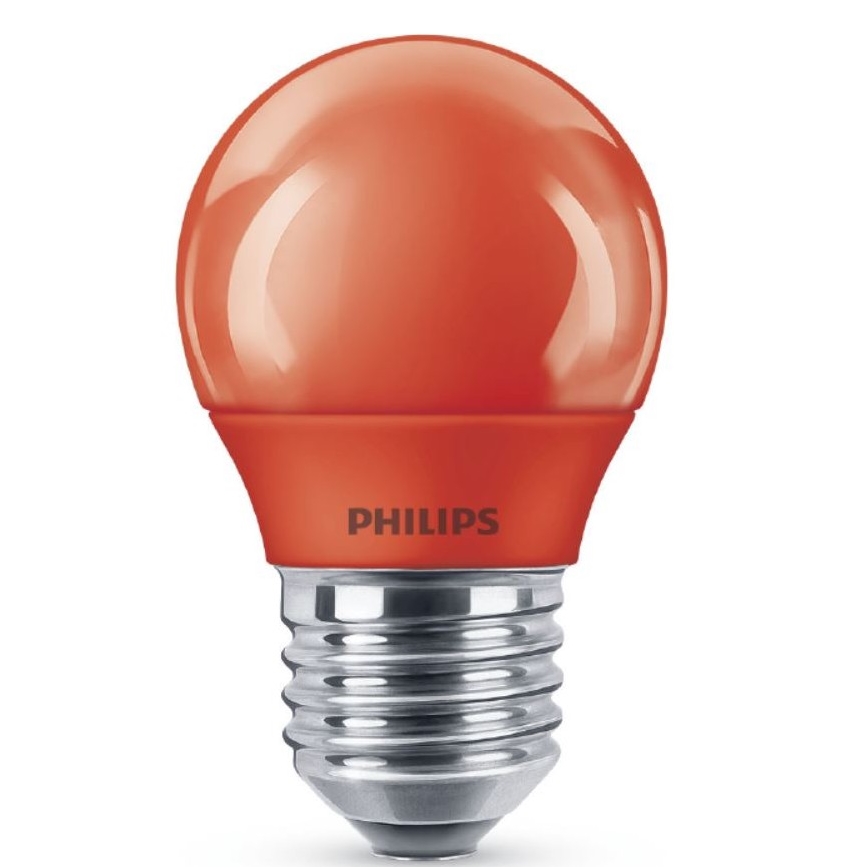 LED-pære Philips E27/3,1W/230V rød