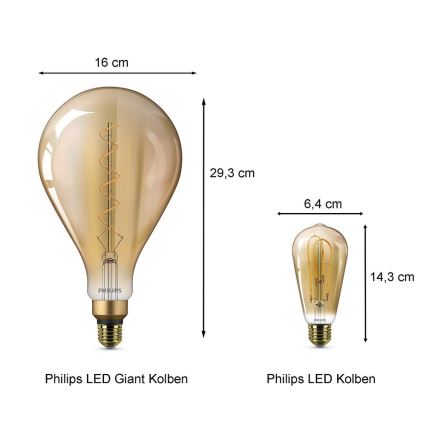 LED pære Philips E27/5W/230V 2000K - VINTAGE