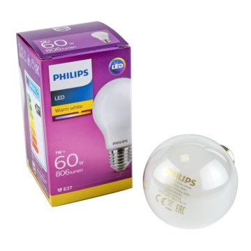 LED-pære Philips E27/7W/230V 2700K