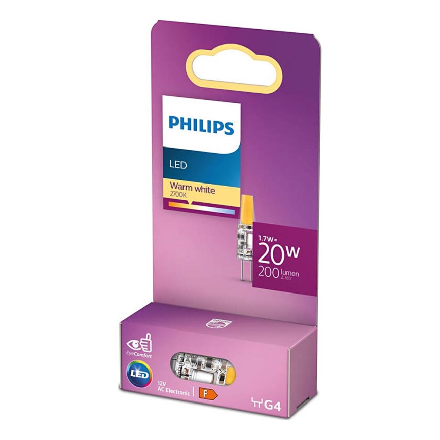 LED-pære Philips G4/1,7W/12V 2700K